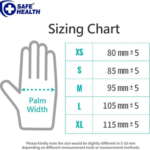 XL 1000 Nitrile Gloves - Medical Grade - 10 boxes of 100 Blue Exam hand NEW - Picture 6 of 9